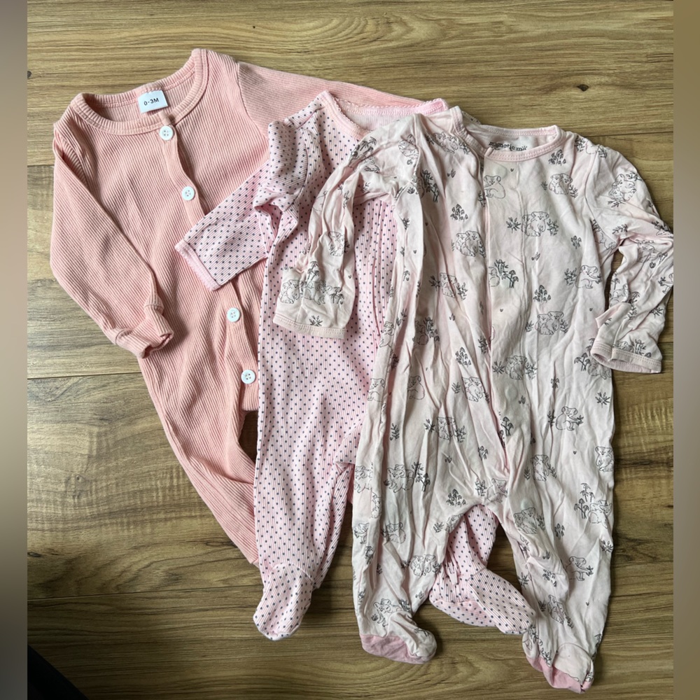 Bundle of 3 Pajamas - 3 months